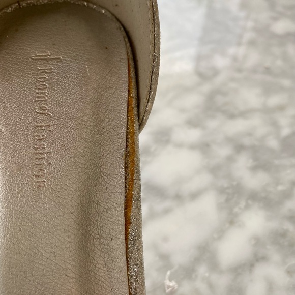 RF ROOM of FASHION Silver Glitter Sandals Heels - Picture 9 of 10